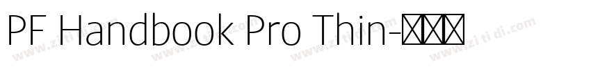 PF Handbook Pro Thin字体转换